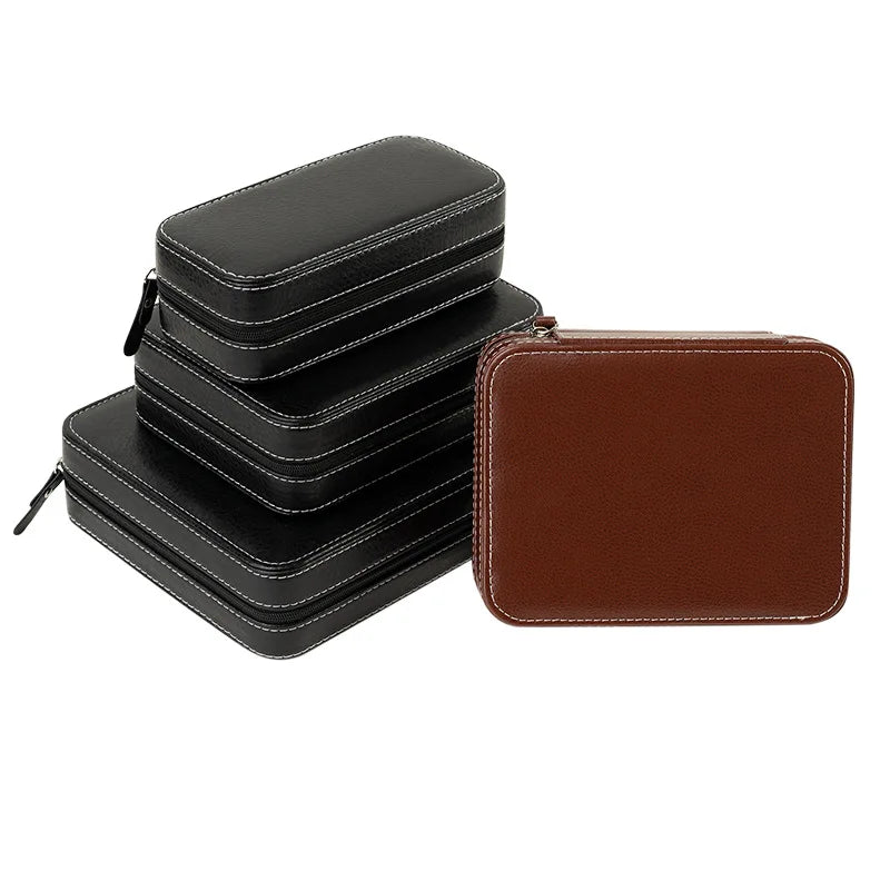 Portable Travel Watch Case - 8 Grids Brown