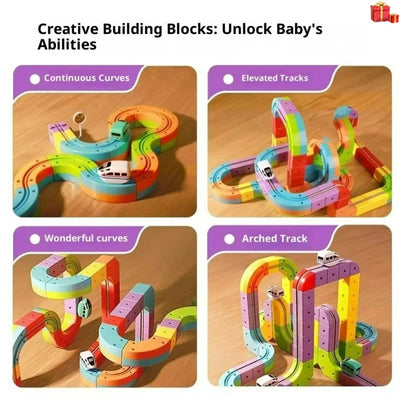 Electric Track Building Set components