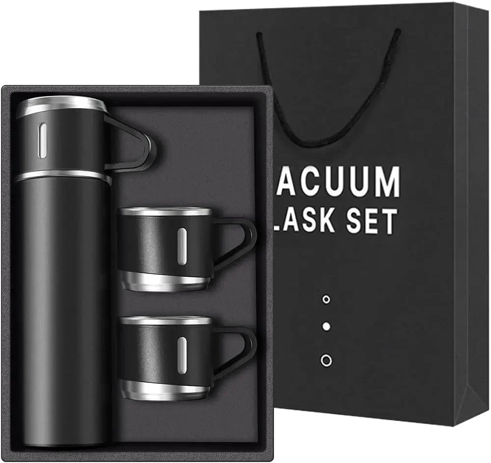Vacuum-Insulated Thermos Bottle close-up