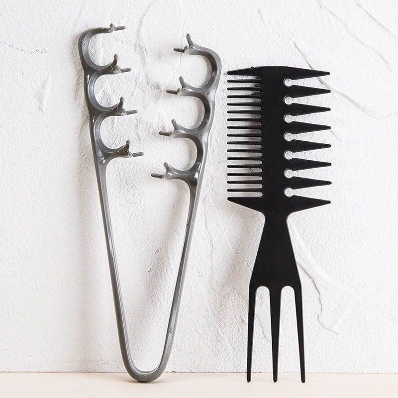 Zenvique FluffComb Styling Comb Set in use