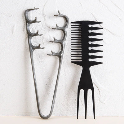 Zenvique FluffComb Styling Comb Set in use