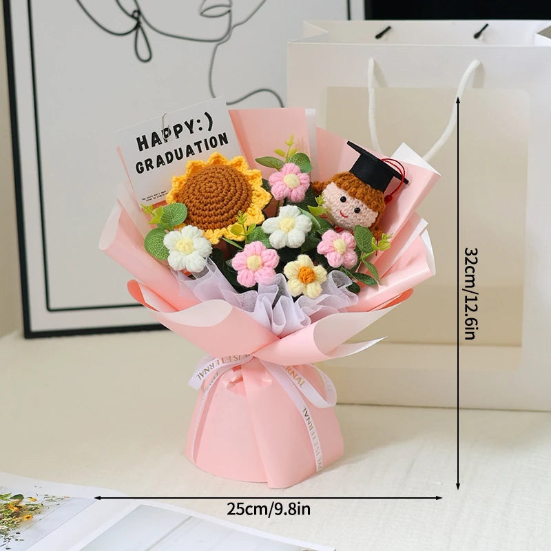 Handcrafted Yarn Floral Arrangement styling detail
