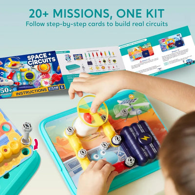 JOYFY Space Circuits Electronics Kit in use