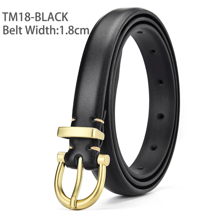 Lunéva Slim Leather Belt