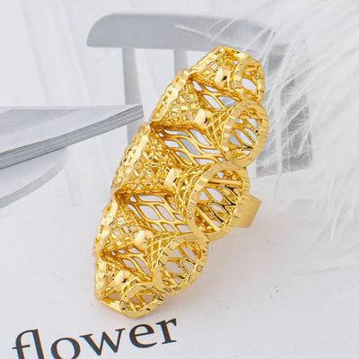 Vintage Filigree Flower Statement Ring - Design 5