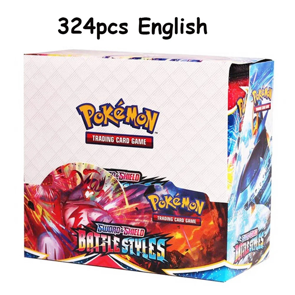 ★Newest 324Pcs Pokemon Cards Sun & Moon XY Evolutions Pokemon Booster Box Collectible Tradiner Card Game toy for children！