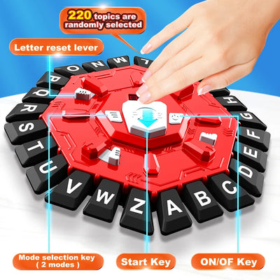 Digital Timer Word Game - Red