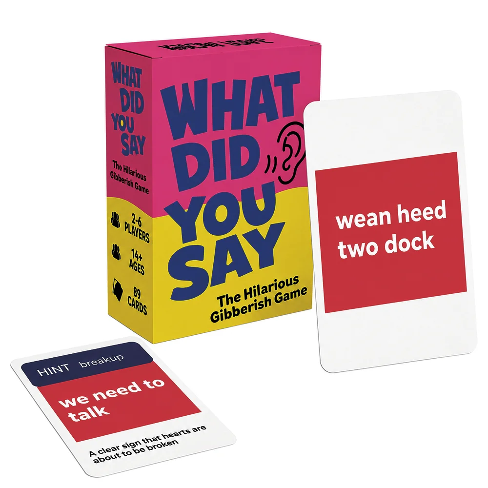 Decode Nonsense Party Card Game close-up