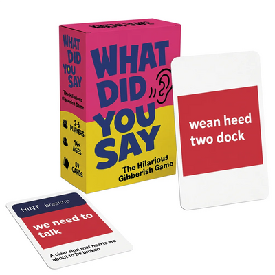 Decode Nonsense Party Card Game close-up