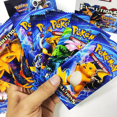 ★Newest 324Pcs Pokemon Cards Sun & Moon XY Evolutions Pokemon Booster Box Collectible Tradiner Card Game toy for children！