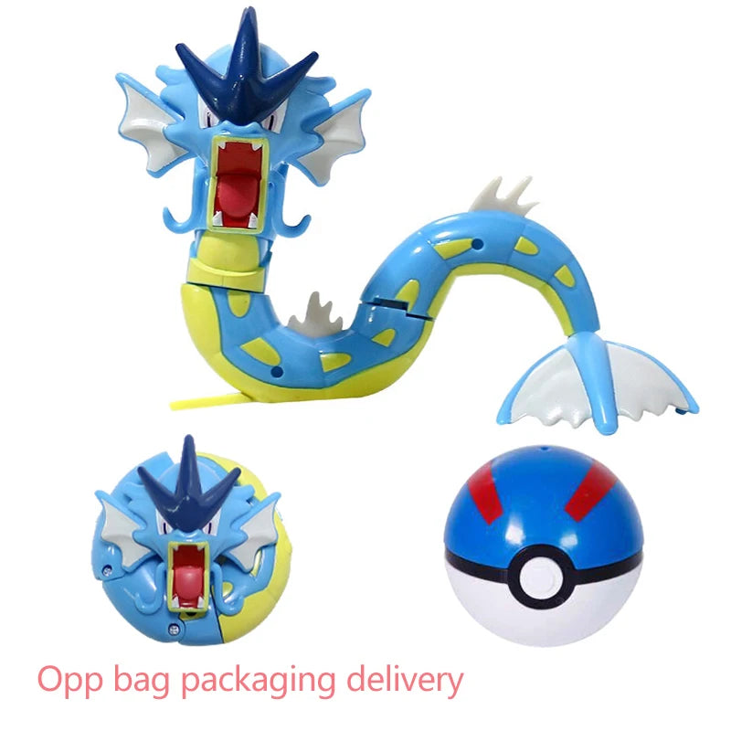 22 Styles Pokemon Action Figure Poke Ball Toy Doll Pikachu Eevee Gyarados Charizard Mew Mewtwo Elf Pocket Monster Pokeball Model