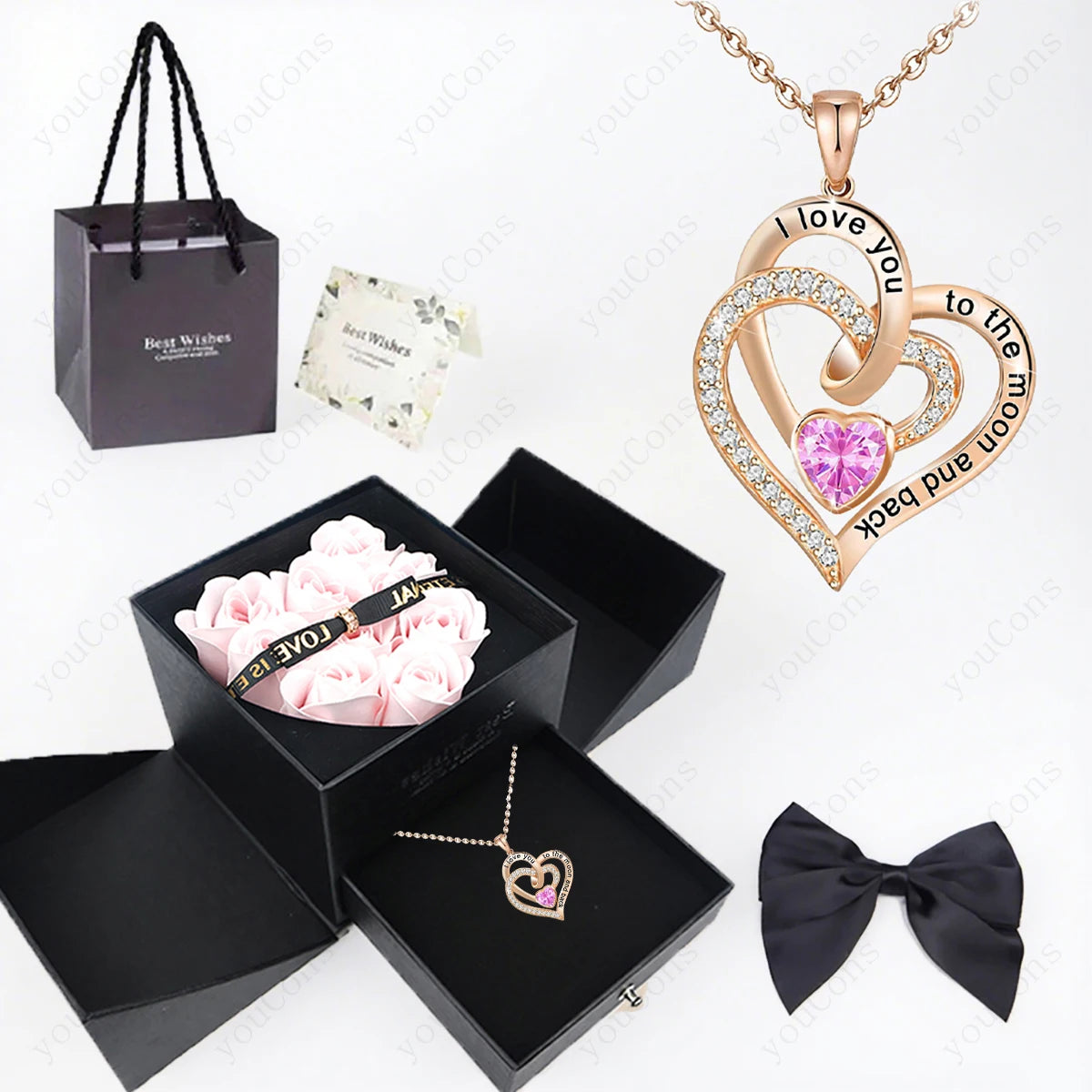 Heart Pendant Necklace gift presentation