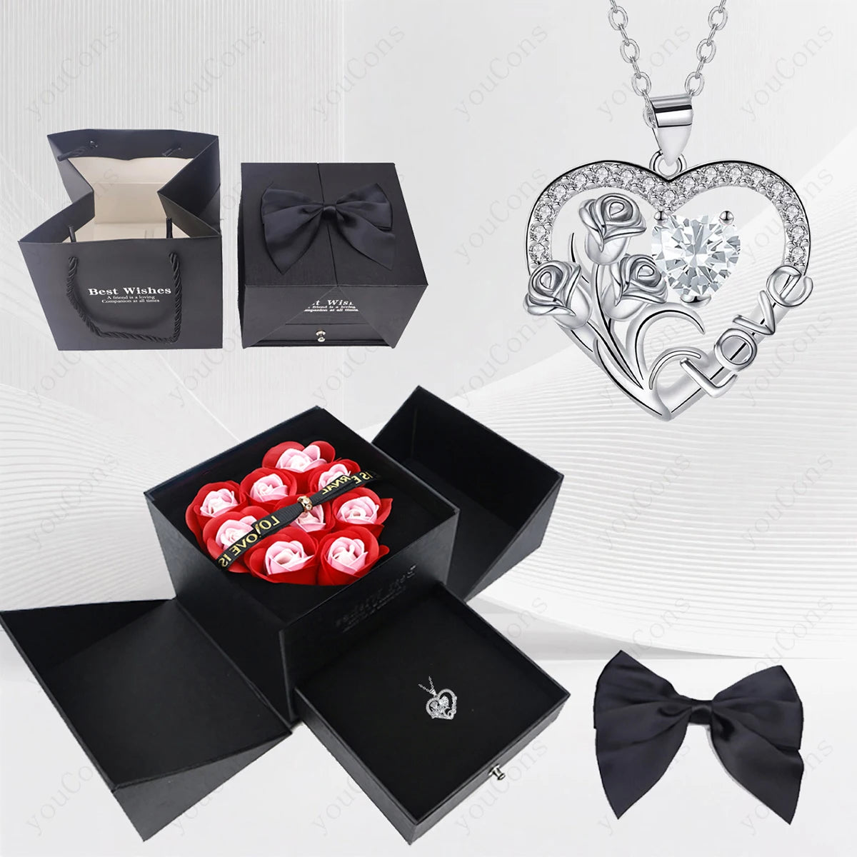 Zircon Heart Necklace complete collection