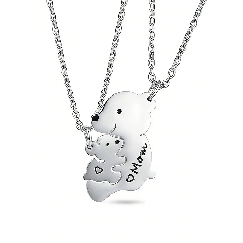 Mimora Pair Mother & Child Necklace Set