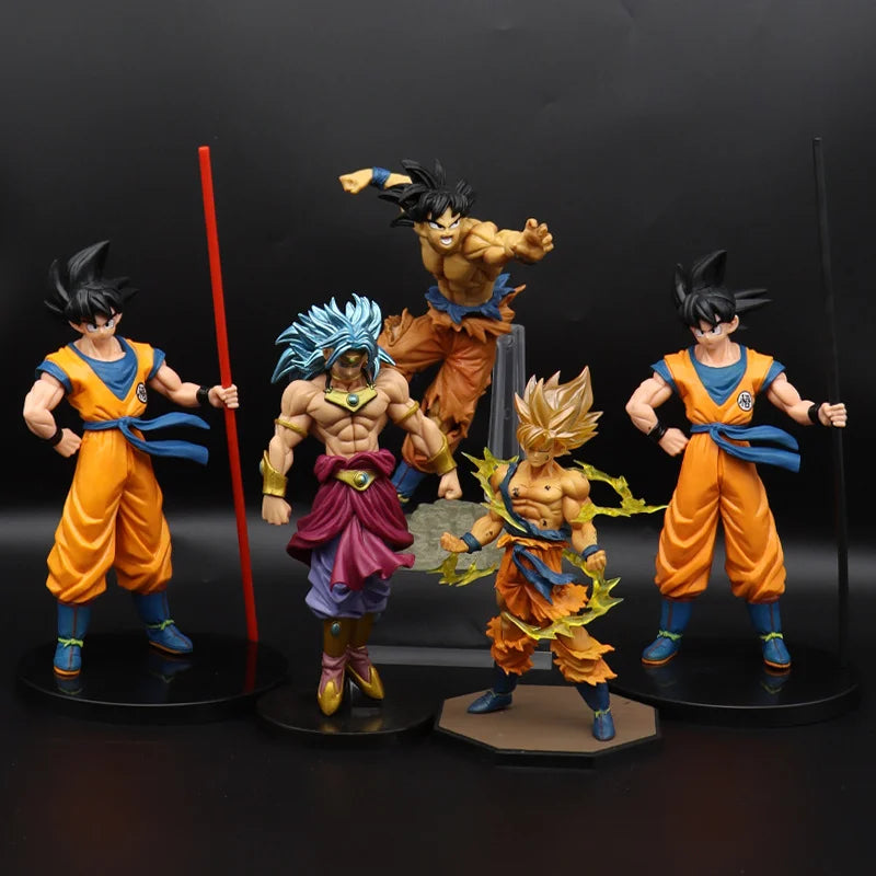 Dragon Ball Z Super Saiyan Anime Figurine Model Gillen Rose Goku Broly Vegeta Ultra Instinct DBZ Action Figures Collection Toy