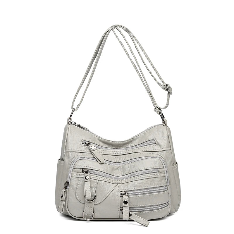 Large Capacity Commuter Messenger Bag worn crossbody