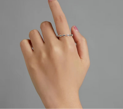 BAMOER Blue Zircon Ring - Style B