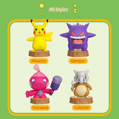 Figurine Pokemon Horizons Figures Cubone Tinkatink Big Pikachu Gengar Action Original Pocket Monster Collect Ornament Statue Toy