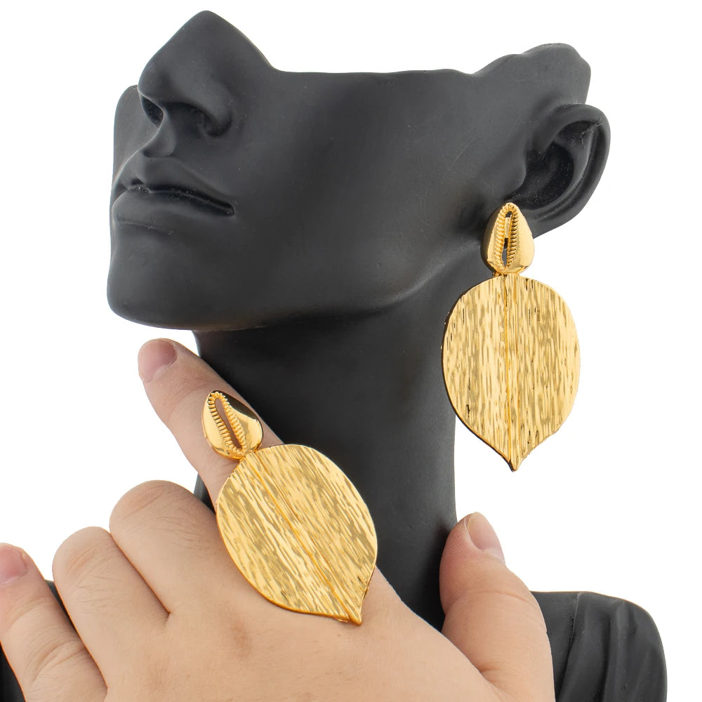 Large Design Statement Jewellery Set earring detail