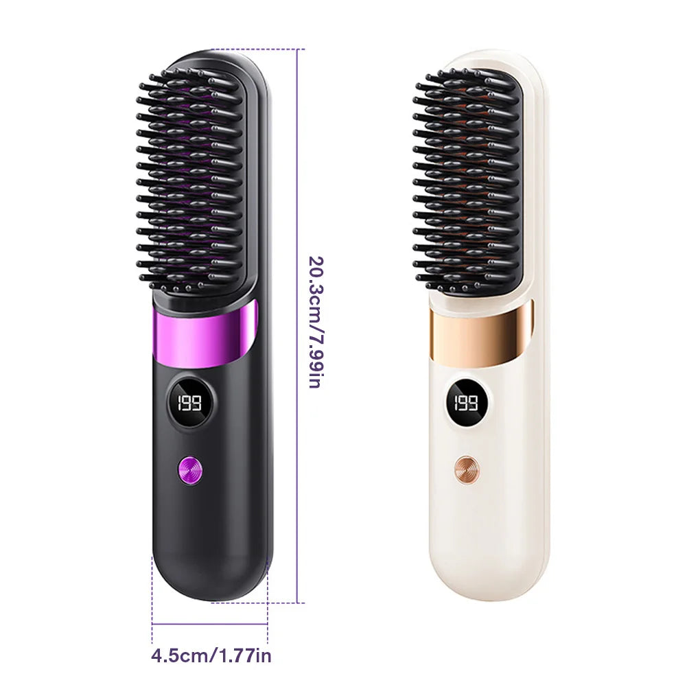 Lunara Glide Cordless Styling Brush close-up