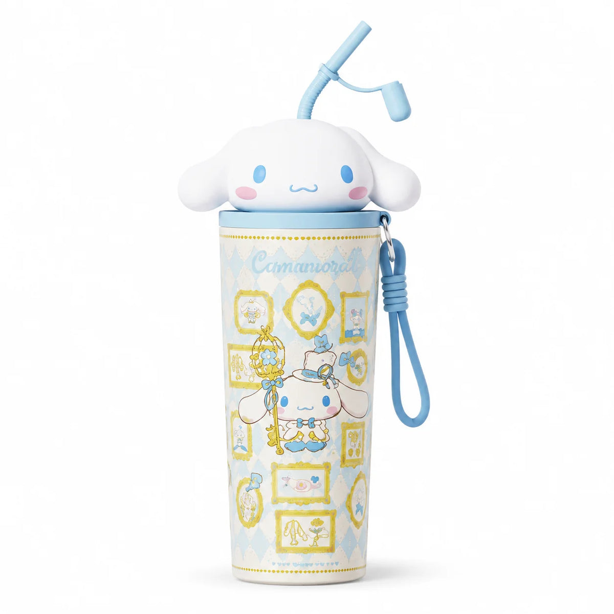 Sanrio 700ml Insulated Tumbler with Straw 316 Steel Travel Water Bottle 304 Steel Cute Cartoon Thermos Flask Coffee Mug Gift