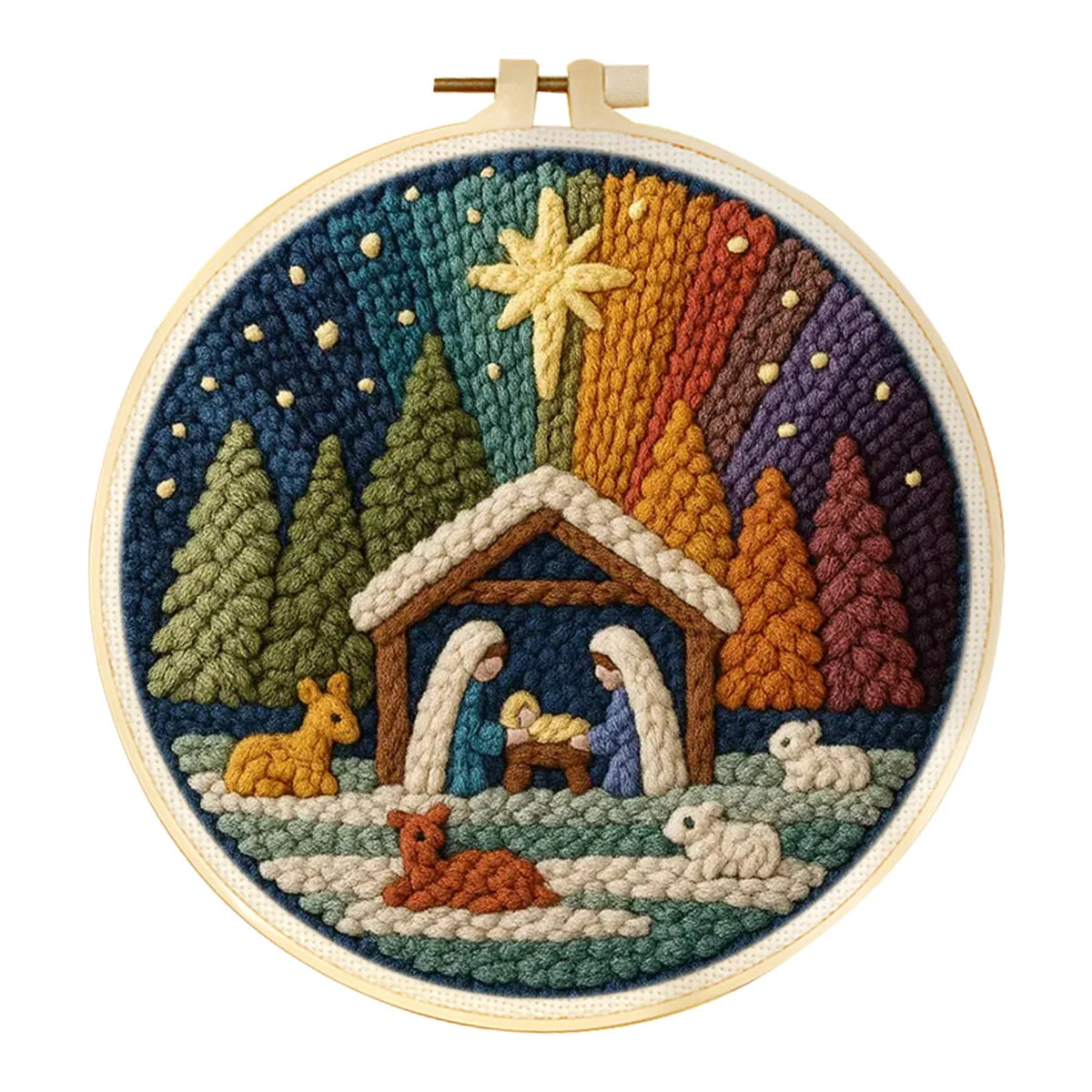 DIY Punch Needle Landscape Kit gift presentation