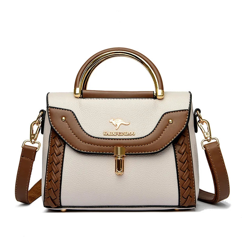 Faux Leather Crossbody Bag close-up