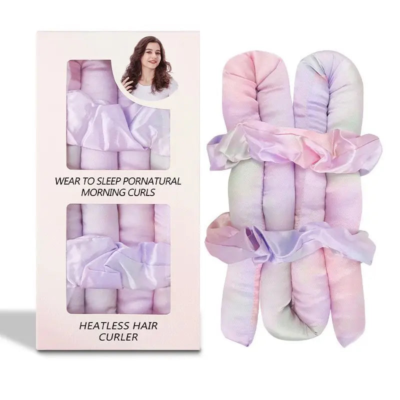 Satin Heatless Curler close-up