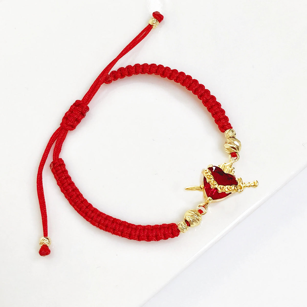 Sacred Heart Cross Bracelet full colour range
