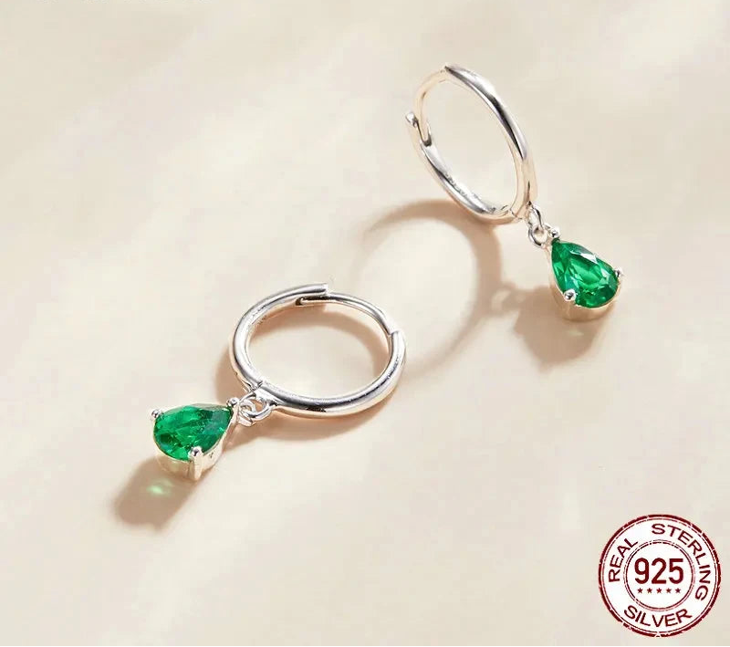 BAMOER Water Drop Statement Earrings worn