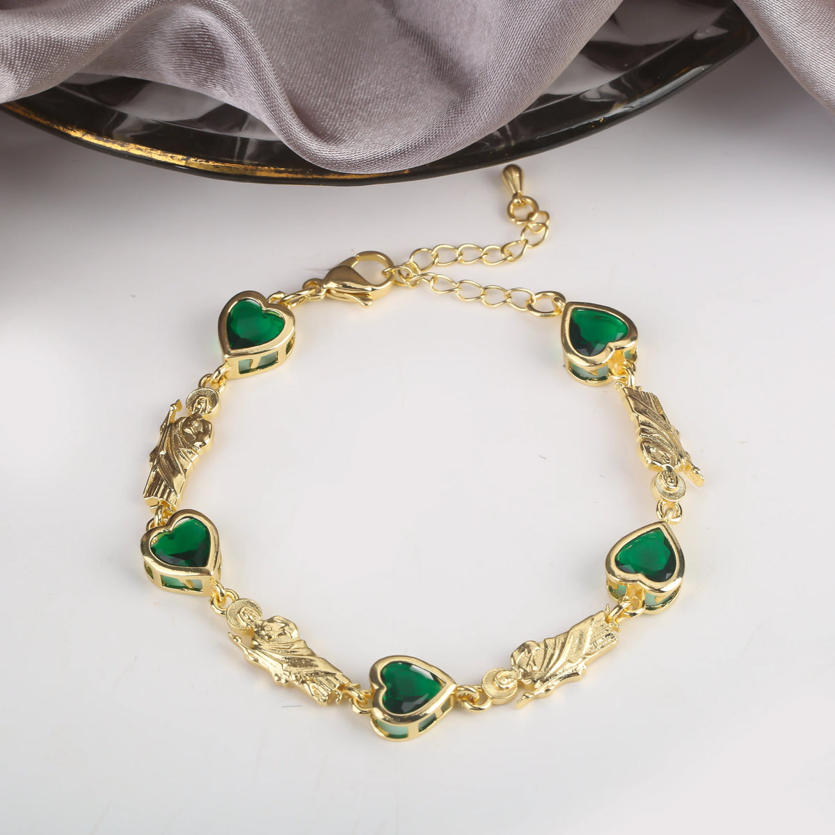 Rosette Virgin Mary Bracelet size reference