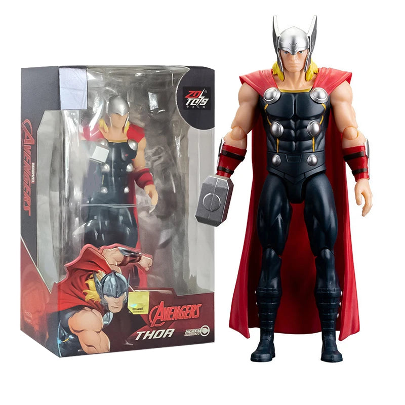 Original Avengers Legends Figure Toy Doll Spider Captain Big Miles Morales Thanos Iron Man Ghost Hulk Thor Falcon Ornament