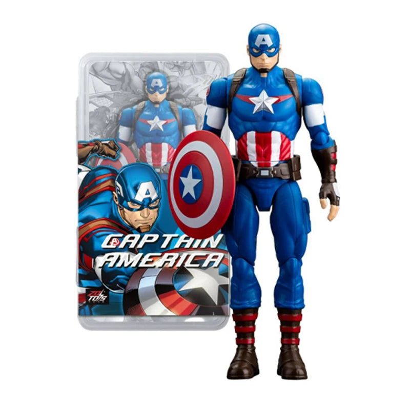 Original Avengers Legends Figure Toy Doll Spider Captain Big Miles Morales Thanos Iron Man Ghost Hulk Thor Falcon Ornament