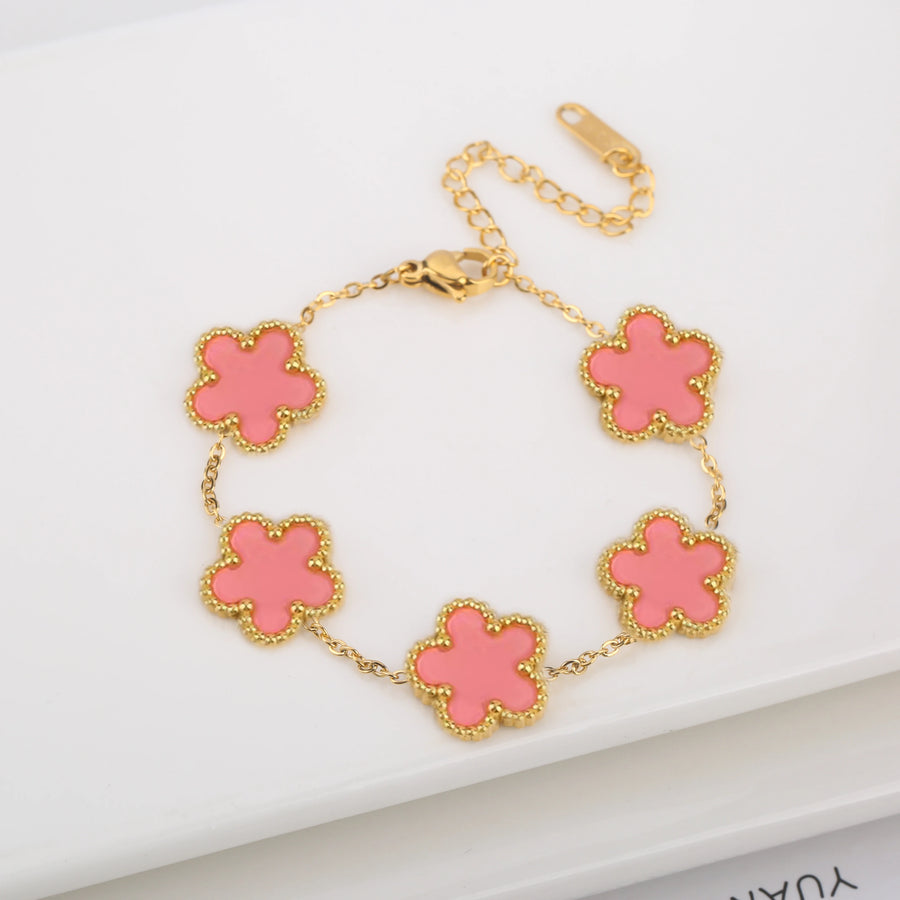 Five-Leaf Clover Bracelet