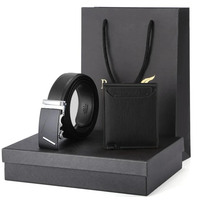 Vellaro Men's Wallet & Belt Gift Set