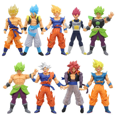 Dragon Ball Z Super Saiyan Anime Figurine Model Gillen Rose Goku Broly Vegeta Ultra Instinct DBZ Action Figures Collection Toy