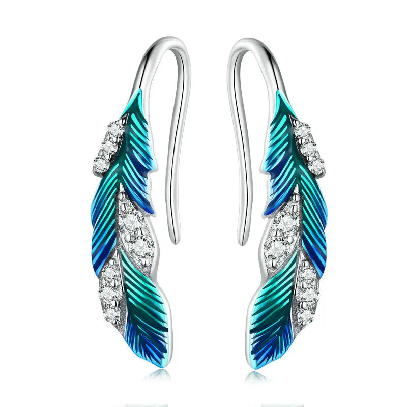 BAMOER Feather Earrings