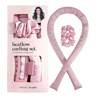 Satin Heatless Curler - Burgundy