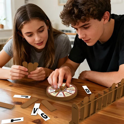 Magnetic Hangman Travel Game close-up