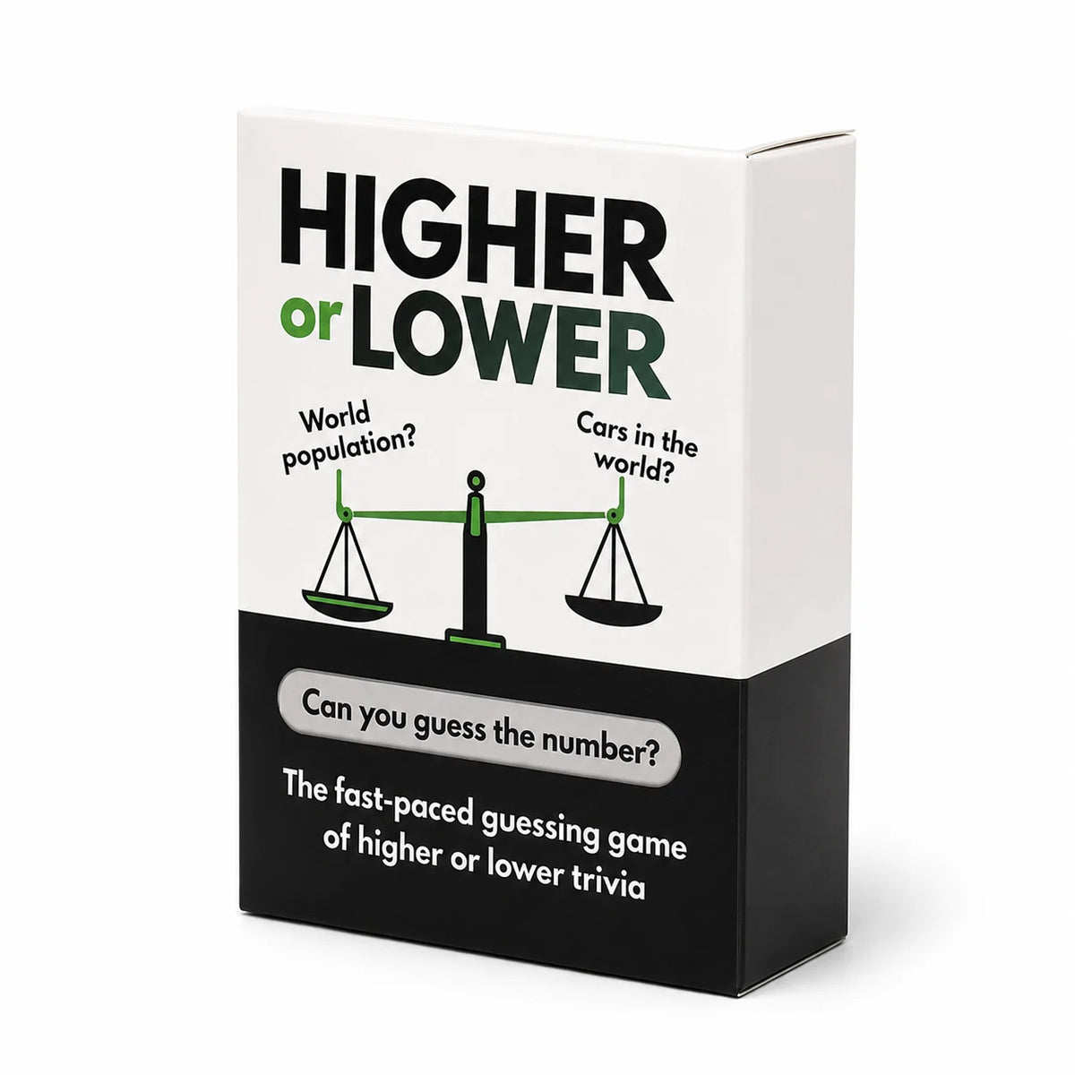 100 pcs cards Higher or Lower Trivia Card Game Fast Paced Guessing Game With Question Cards Compare Facts Choose