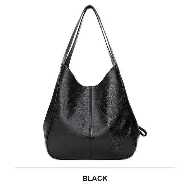 Women's Soft PU Leather Tote Bag size reference