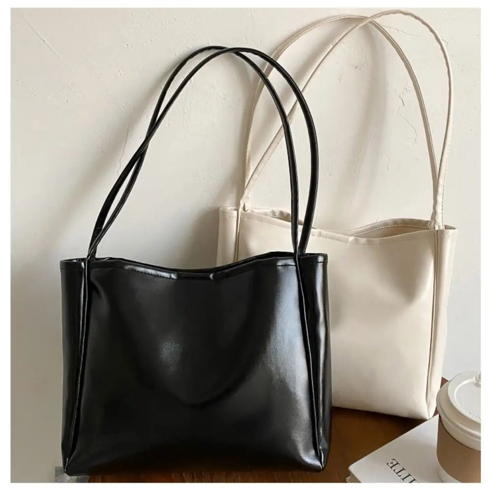 Lunéva™ Large PU Tote Shoulder Bag - Waterproof