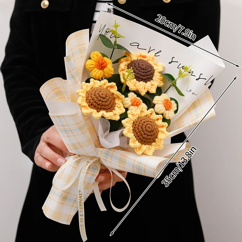 Handcrafted Yarn Floral Arrangement final look