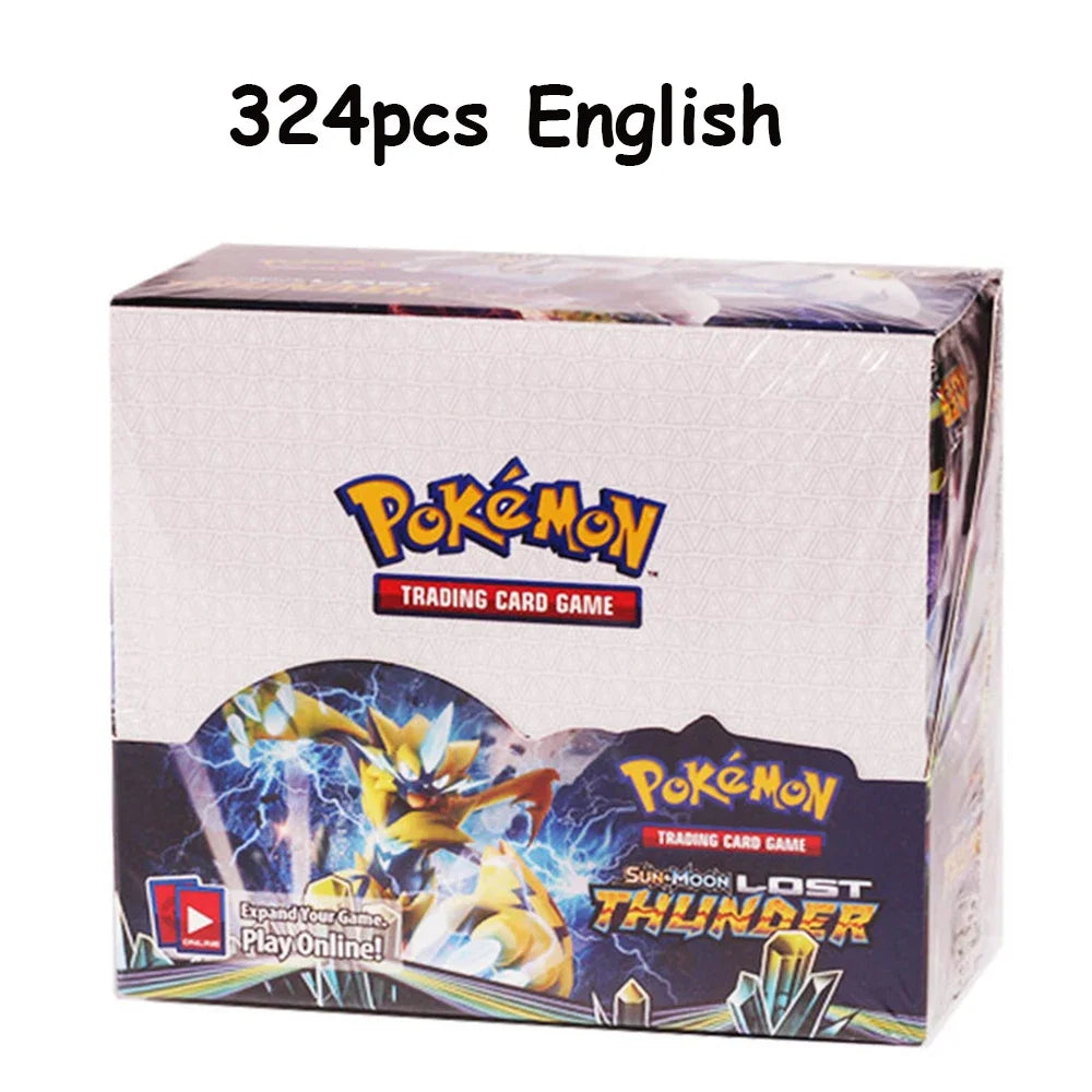 ★Newest 324Pcs Pokemon Cards Sun & Moon XY Evolutions Pokemon Booster Box Collectible Tradiner Card Game toy for children！