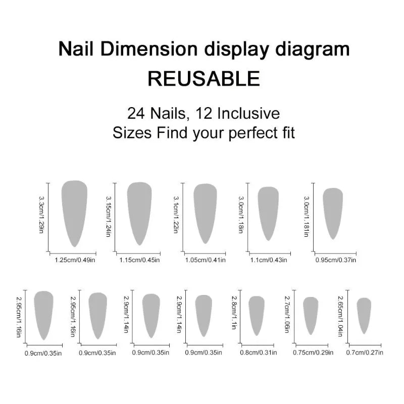 24CS Leopard Print French False Nails Colorful Gradient Almond Press on Nails Summer 3D Flowers with Pearl Fake Nails for Women