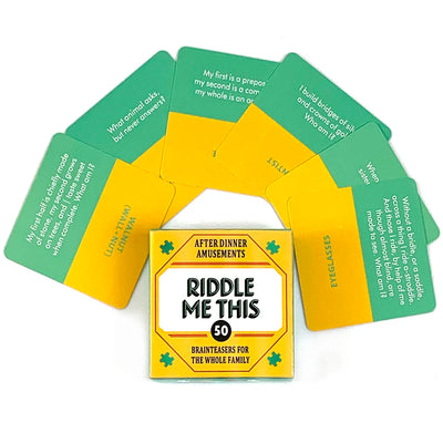 Mini Size Riddle Me This Card Game With 50 Fun Dilemmas (A Conversation Card Game For Adults And Families)