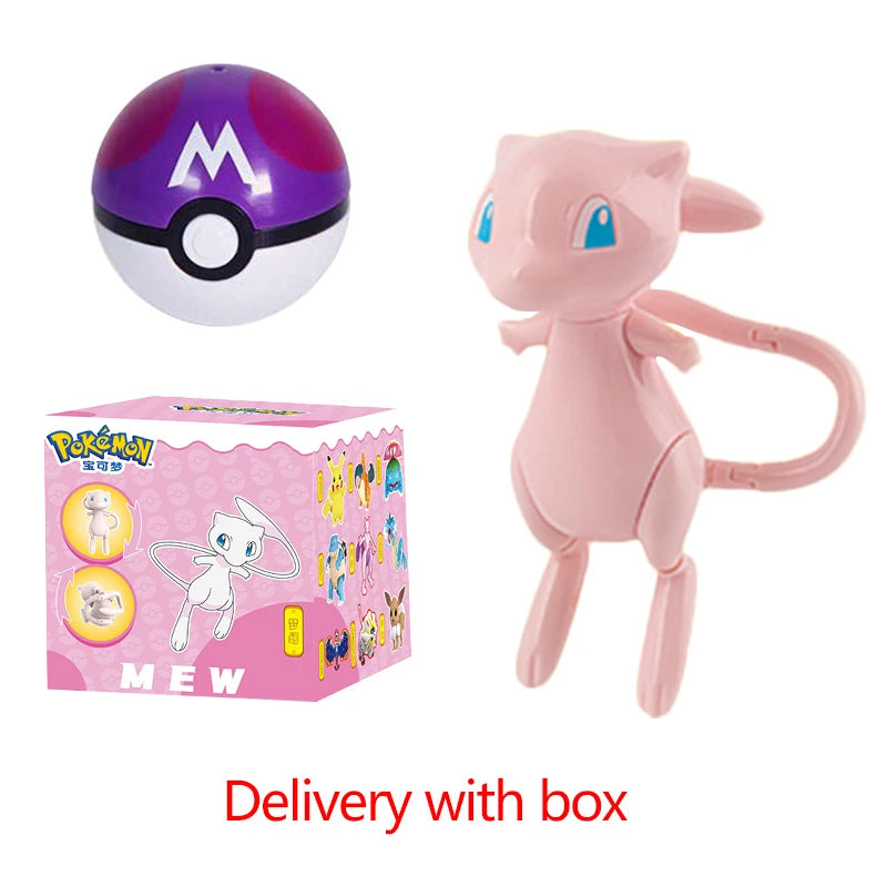 22 Styles Pokemon Action Figure Poke Ball Toy Doll Pikachu Eevee Gyarados Charizard Mew Mewtwo Elf Pocket Monster Pokeball Model