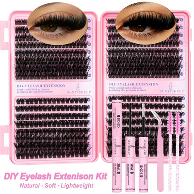 Reusable DIY Cluster Lashes Kit
