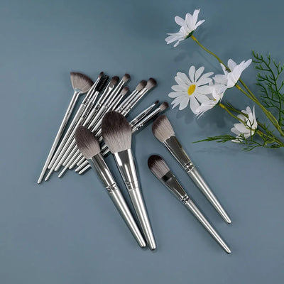 Velluna VelvetBlend Makeup Brush Set in use