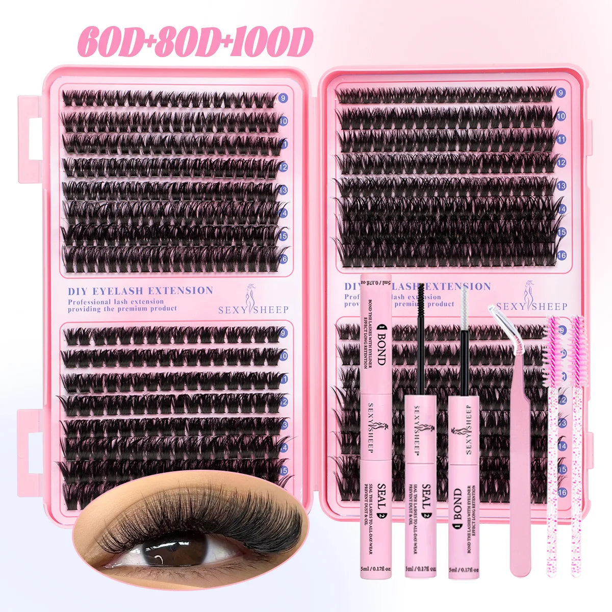 Reusable DIY Cluster Lashes Kit lifestyle shot